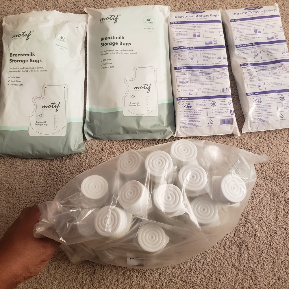 Breastmilk Storage Bags - White